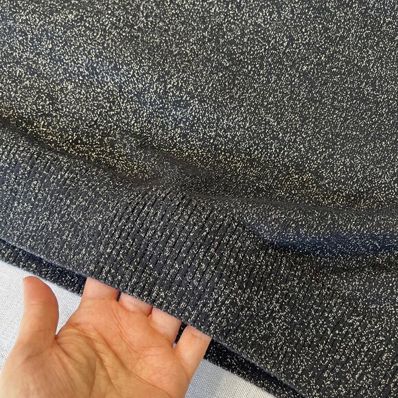 Evan Picone Party Holiday Dress. Black Gold Metalic Size L - Picture 5 of 9